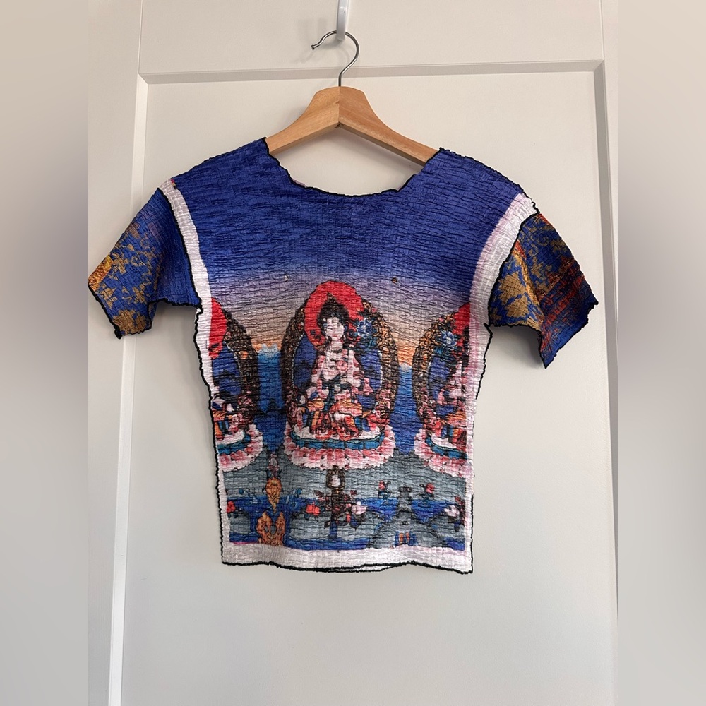 C’est Duo pleated top